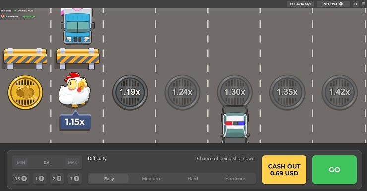 Скриншот игрового процесса Chicken Road 2